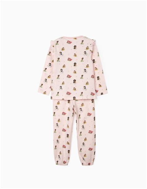 Pijama Para Menina Disney Princess Rosa Zippy Online