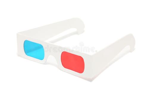 3d Anaglyph Glasses Isolated On White Background Stock Image Image Of