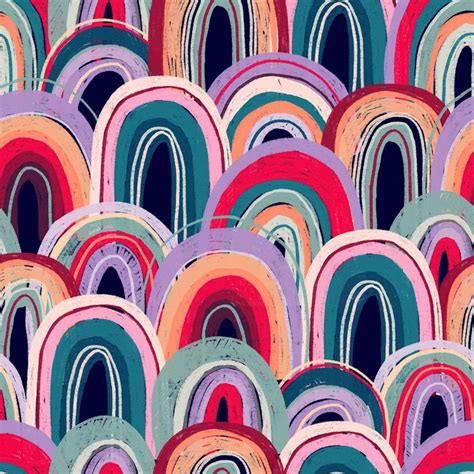 Brightly Color Rainbows Wallpaper Rainbow Wallpaper Geometric