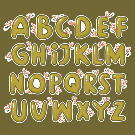 Autumn Alphabet 229689 Vector Art At Vecteezy