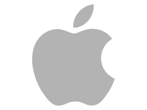 Apple Logo Grey Transparent Png Stickpng