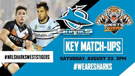 Key Match Ups Sharks V Tigers Sharks