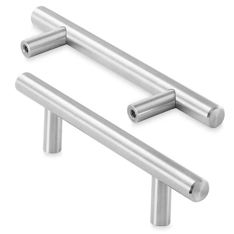 Solid Stainless Steel Kitchen Cabinet Hardware Handle Pull Brushed