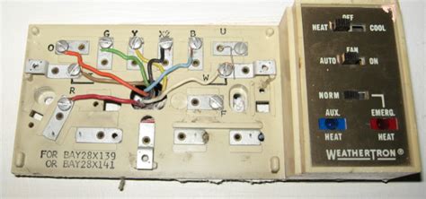#1 replace the thermostat wire for wire: General Electric Weathertron Thermostat Wiring Diagram - Wiring Diagram