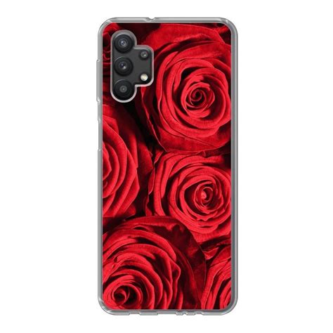 Muchowow Handyhülle Rosen Rose Rot Handyhülle Samsung Galaxy A32 5g Smartphone Bumper