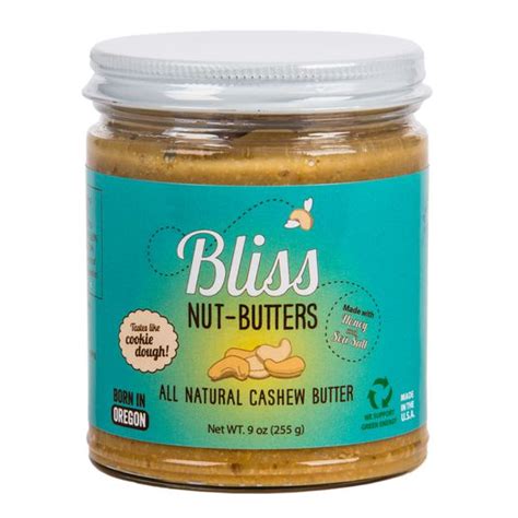 Bliss Nut Butters Cashew Butter Natural Azure Standard