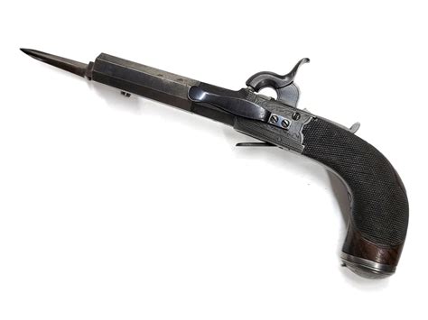 19th Century Collins London Bayonet Percussion Pistol Warpath