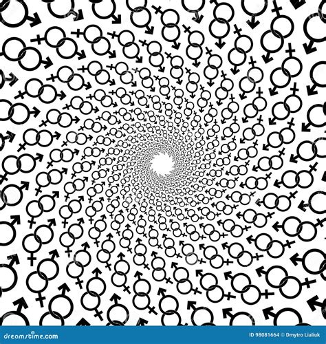 background pattern black and white spiral pattern round centered halftone illustration sign