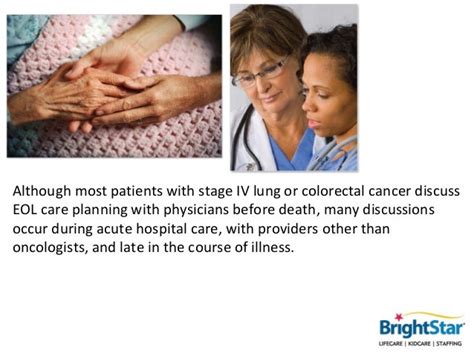 End Of Life Care Discussions Among Patients With Advanced Cancer