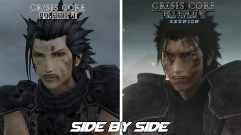 Crisis Core Final Fantasy Vii Reunion Zack Ending Comparison