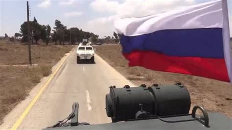 syria russian military police secure un mission access to golan heights video ruptly