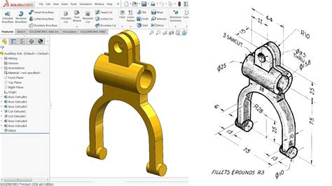 Solidworks Tutorial For Beginners Exercise 64 Youtube