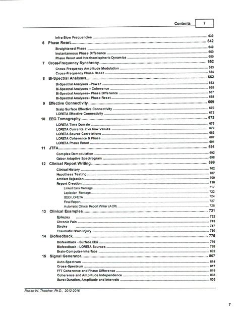 Table Of Contents Handbook Of Qeeg Andeeg Biofeedback