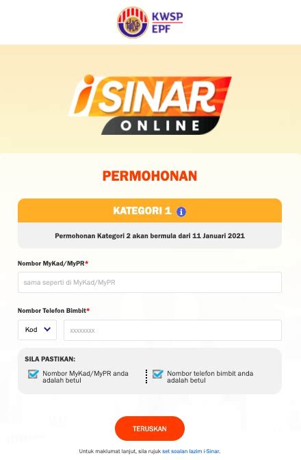 As mentioned earlier, applications are open to category 1 members from 21st. Permohonan i-Sinar Kini Dibuka, Tapi 'ELYA Si Penasihat ...