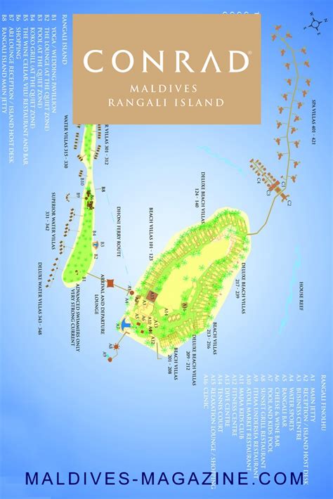 Conrad Maldives Rangali Island Resort Map This Luxurious And