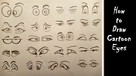 Lesson 04 How To Draw Cartoon Eyes Youtube