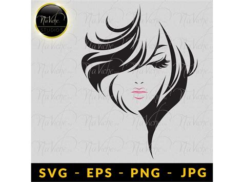 Women Hair Black SVG Cut File Cricut Svg Short Hair Svg Etsy