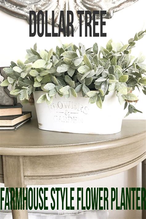 We started small with a vision but have since grown into an unmatched wholesaler of flowers. Dollar Tree Farmhouse Style Flower Planter in 2020 (With ...