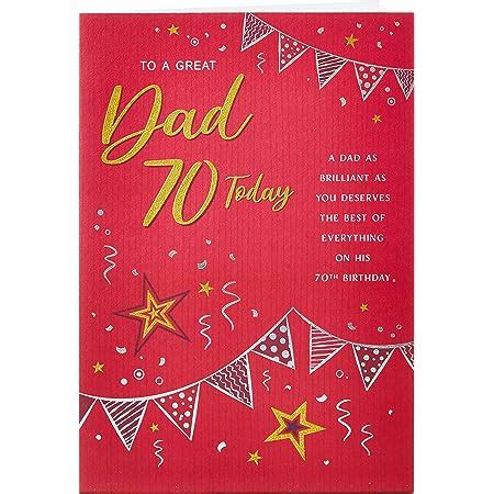 Modern Milestone Age Birthday Card Th Dad X Inches Regal Publishing C Beige