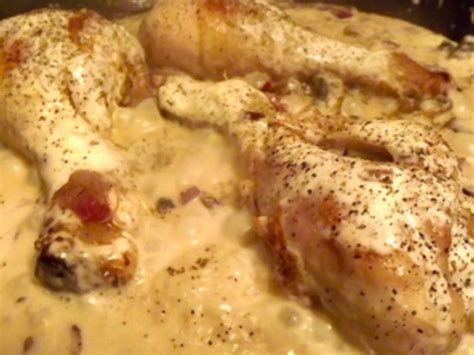 Poulet à la crème Recette