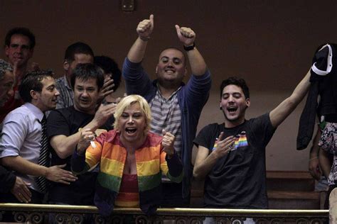 citizens celebrate as uruguay approves same sex marriage the globe and mail