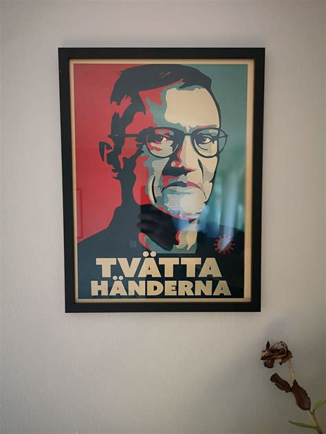 Vi är inne i en helt annan situation äv var vi var i våras, säger tegnell. Anders tegnell "tvätta händerna" tavla (404859201) ᐈ Köp ...