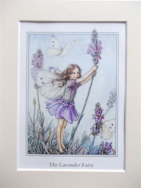 The Lavender Flower Fairy Fairies Cecily Mary Barker In 10in Etsy