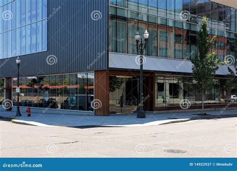 Contemporary Street Corner Exterior Building Royalty Free Stock