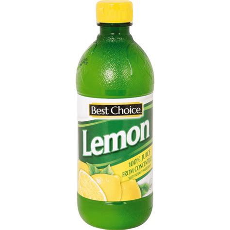 Best Choice 100 Lemon Juice Squeeze Juice And Lemonade Rons Supermarket