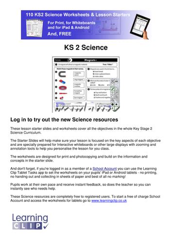 110 Ks2 Free Science Worksheets And Lesson Starters For Print