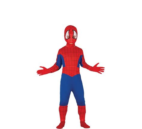 Tú disfraz de hombre araña infantil para sorprender en cualquier fiesta de disfraces, conviértete en el hombre araña más famoso de todos ellos y ayuda a todo el mundo utilizando tú telaraña. Disfraz de Superhéroe Arácnido para niño