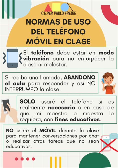 Normas De Uso Del TelÉfono MÓvil En Clase Ceper Pablo Freire El