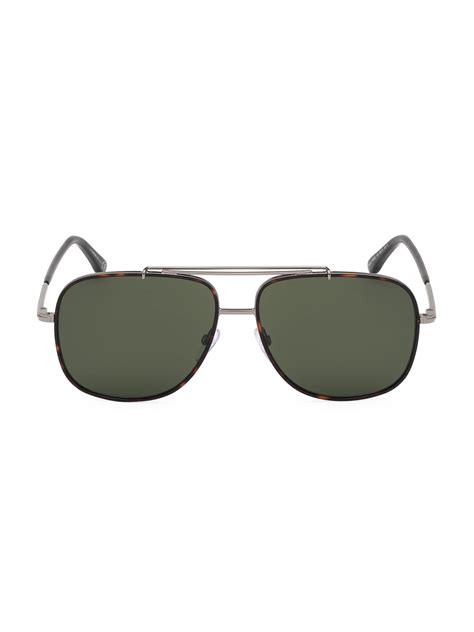 Tom Ford Benton 58mm Aviator Sunglasses In Metallic For Men Lyst