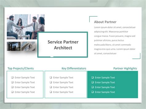 Service Partner Profile Powerpoint Template Slideuplift