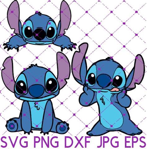 Stitch SVG Bundle DXF PNG Digital File Only Lilo And Etsy