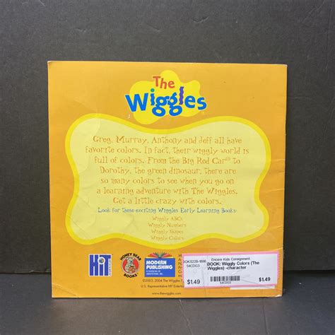 Wiggly Colors The Wiggles Character Encore Kids Consignment