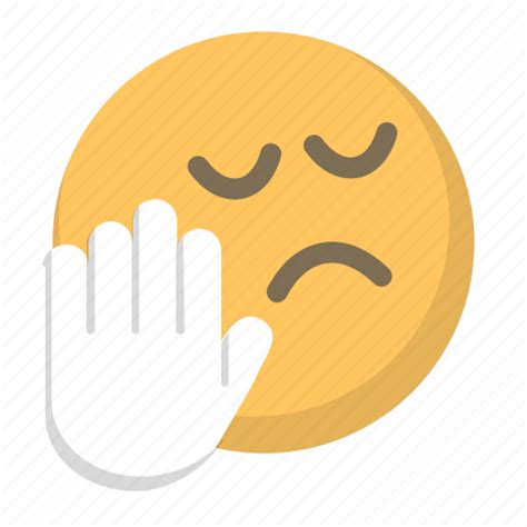 Emoji Face Hand Listening Not Stop Talk Icon Download On Iconfinder