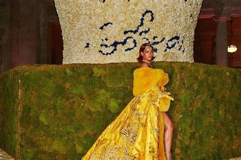 Guo Pei The Designer Behind Rihs Yellow Met Dress On Her First UK Show Dazed Rihanna Dress