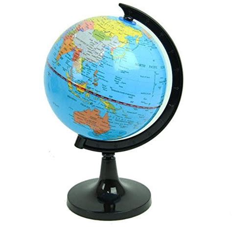 Political World Globe Office And School Desktop Stand Easy Rotating