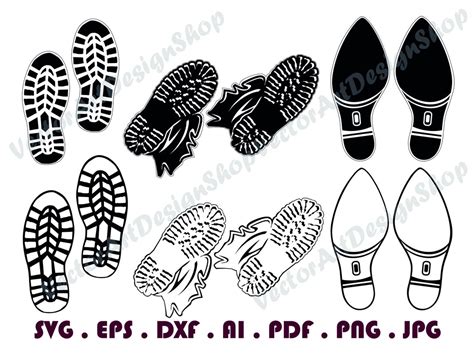 Footprint Svg Shoeprint Svg Shoe Print Svg Shoeprint Clipart