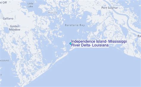 Independence Island Mississippi River Delta Louisiana Tide Station