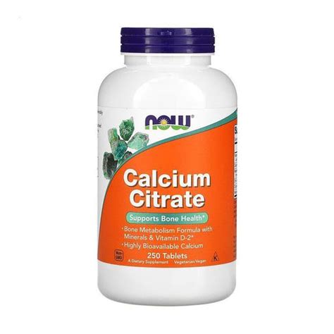 Харчова добавка в таблетках Now Foods Calcium Citrate Цитрат кальція