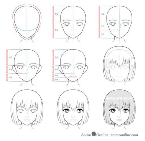 Gampang Dibuat 10 Cara Menggambar Wajah Dengan Berbagai Bentuk Anime