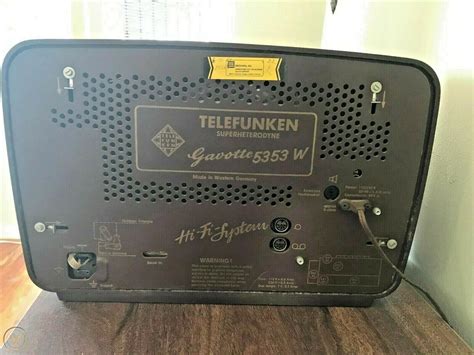 Telefunken Gavotte 5353 W Vintage Tube Radio 2091217923