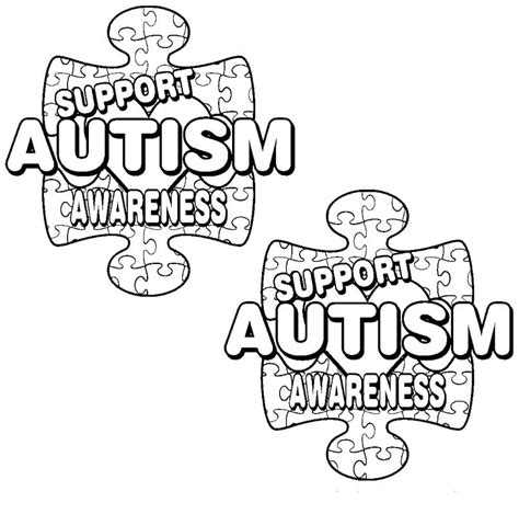 Free Printable Autism Awareness Coloring Page Free Printable Coloring