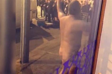 Naked Man Runs Down Street In Front Of Stunned Curry House Diners