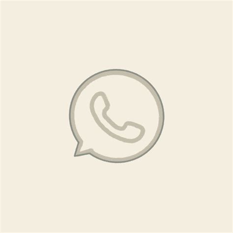 Whatsapp Icon Iphone Icon Icon Beige Aesthetic