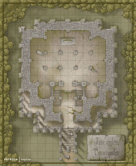 Jungle Temple By Danielhasenbos Fantasy Map Jungle Temple Tabletop