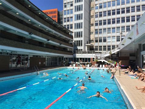 The Oasis Sports Centre Open Air Swimming Pool On Shaftbury Avenue Near