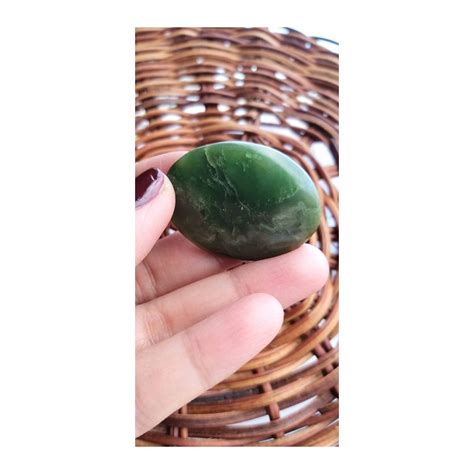 Green Nephrite Jade Oval Cabochon Amrina Stones